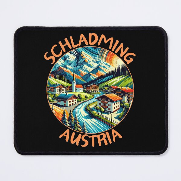 Item preview, Schladming in Austria (Styria) Vintage Vector Art Travel Emblem designed and sold by MaateoDesign.