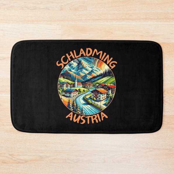 Item preview, Schladming in Austria (Styria) Vintage Vector Art Travel Emblem designed and sold by MaateoDesign.