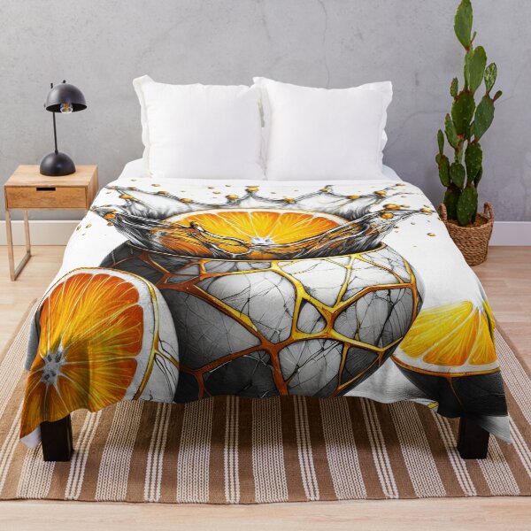 Item preview, Kintsugi Orange Splash, Ai Generated Art  designed and sold by ACC .