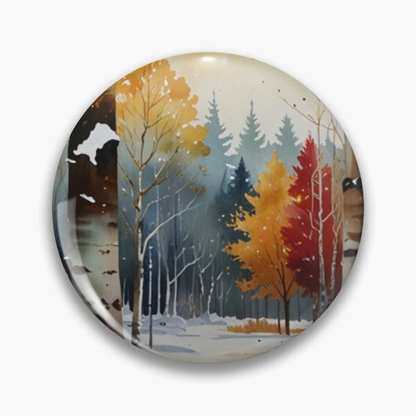 Item preview, 004 Winter Forest Illustration designed and sold by Alexis Art Collection.