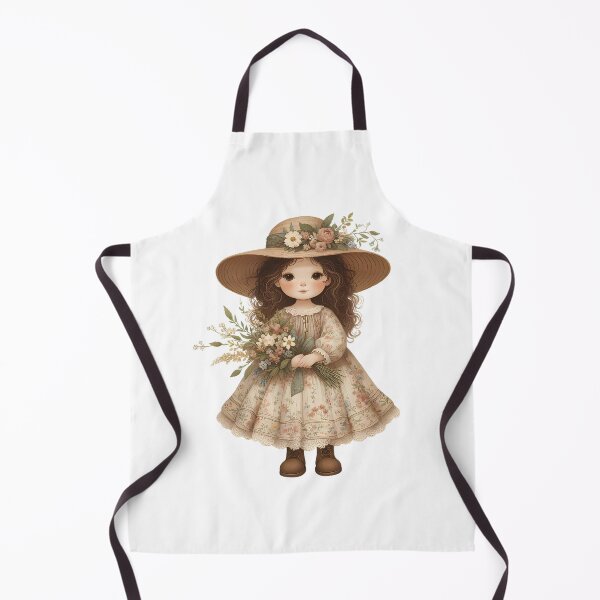 Item preview, A0587 Country Flower Girl – Rustic Chic Figurine, Perfect for Nature Lovers, Floral-Themed Decor, Charming Collectible and Thoughtful Gift designed and sold by angieart68.