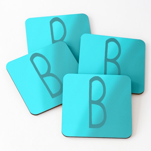 Item preview, Teal B with Gradient Background designed and sold by MusicQueen17.