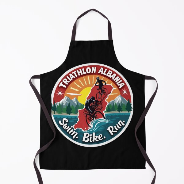Item preview, Proud Albania Triathlete | Swim Bike Run Patriotic Design designed and sold by Triathlongram.