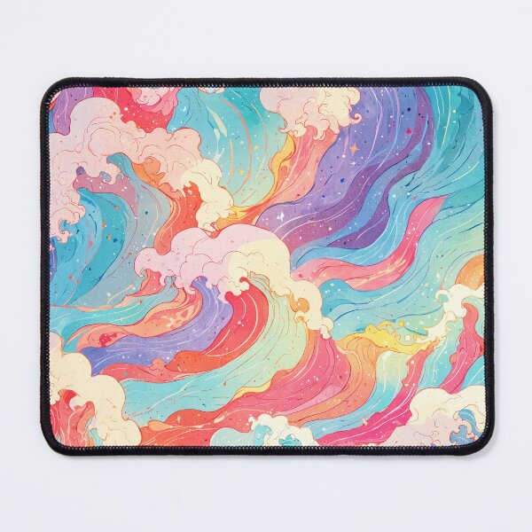 Item preview, Rainbow Seafoam Pastel Waves designed and sold by CriaCreative.