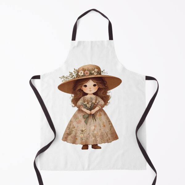 Item preview, A0587 Country Flower Girl – Rustic Chic Figurine, Perfect for Nature Lovers, Floral-Themed Decor, Charming Collectible and Thoughtful Gift designed and sold by angieart68.