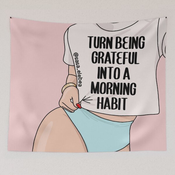 Item preview, Turn being grateful into a morning habit by Sasa Elebea designed and sold by Sabrina Brugmann.