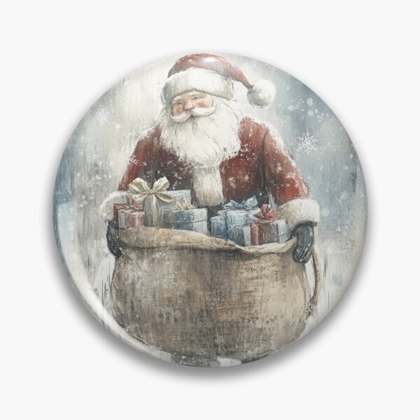 Item preview, Festive Santa Claus in Traditional Winter Landscape designed and sold by Piotrek0001.