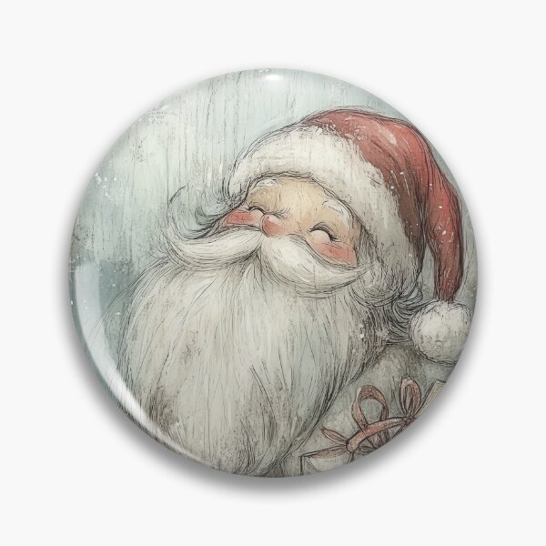 Item preview, Joyful Santa in a Christmas Winter Setting designed and sold by Piotrek0001.