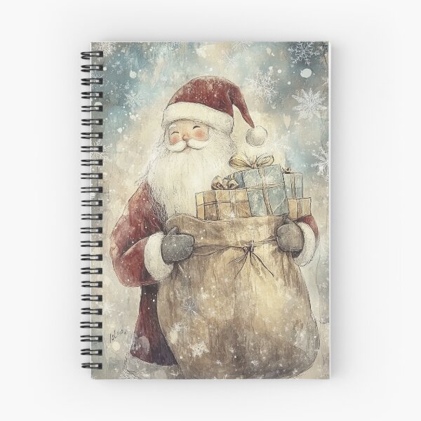 Item preview, Santa Claus with Presents in Festive Snowfall designed and sold by Piotrek0001.