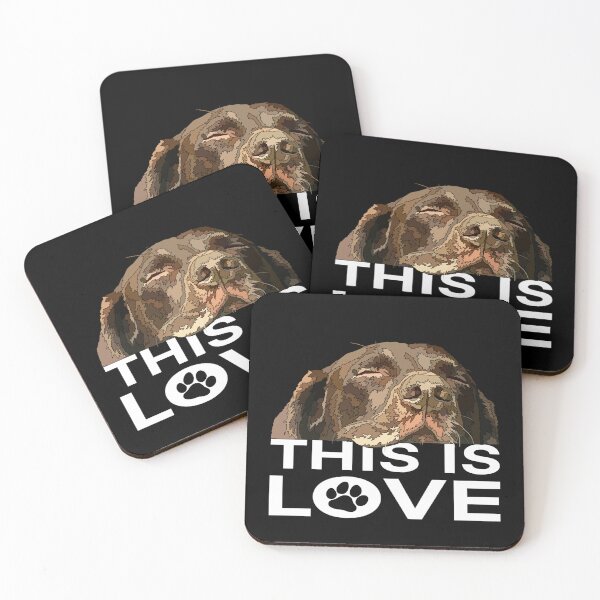 Item preview, This Is Love Chocolate Lab designed and sold by Just-Arts-4U.