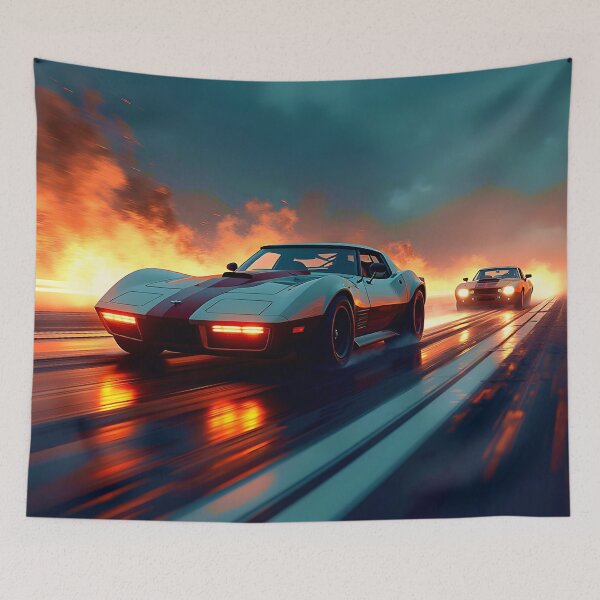 Item preview, Classic Car Race designed and sold by Ink Art Design.