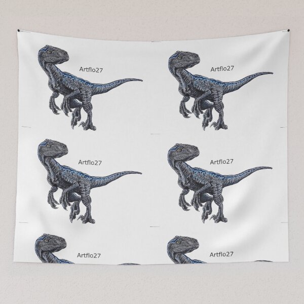 Item preview, Velociraptor white background designed and sold by Artflo27.