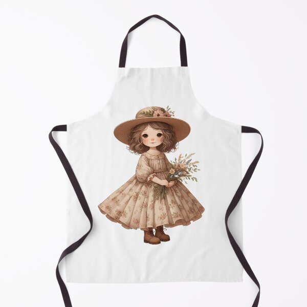 Item preview, A0587 Country Flower Girl – Rustic Chic Figurine, Perfect for Nature Lovers, Floral-Themed Decor, Charming Collectible and Thoughtful Gift designed and sold by angieart68.
