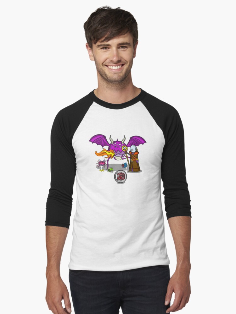 Thumbnail 1 of 3, Baseball ¾ Sleeve T-Shirt, Wizard designed and sold by cdavenport4.