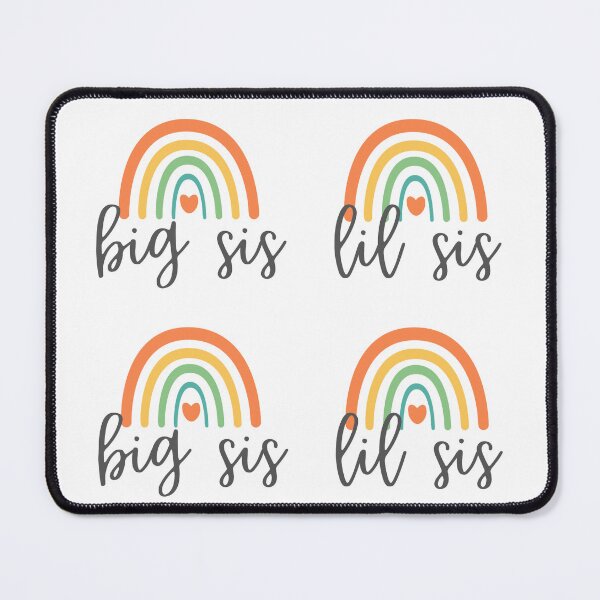 Item preview, Rainbow Big Sis Lil Sis - Heart - For Your Sister designed and sold by patternjp.