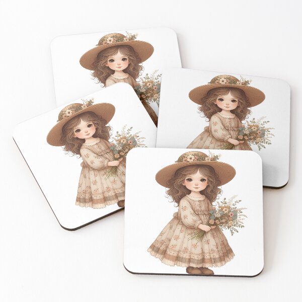 Item preview, A0587 Country Flower Girl – Rustic Chic Figurine, Perfect for Nature Lovers, Floral-Themed Decor, Charming Collectible and Thoughtful GiftElegance designed and sold by angieart68.