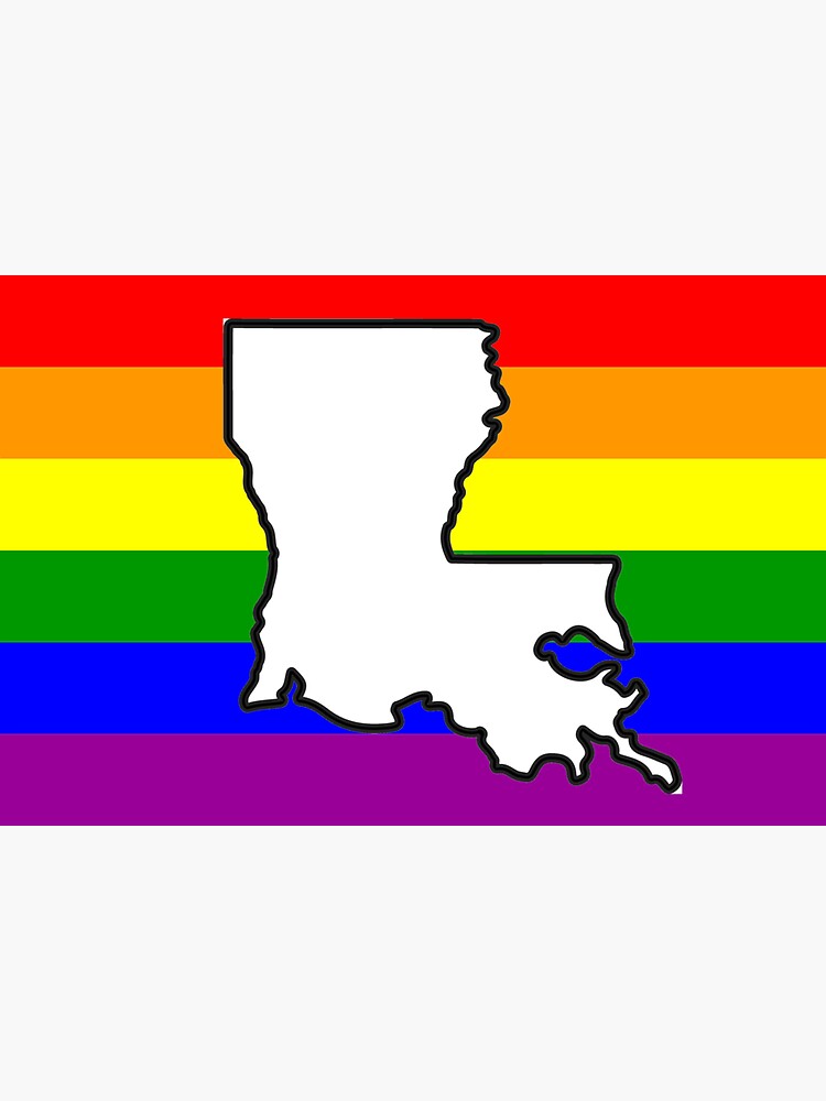 "Louisiana Gay Pride Louisiana LGBT Louisiana Rainbow Flag