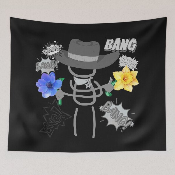 Item preview, time for the Flower Cowboy, time for a meditation on shooting with flowers designed and sold by Betinka.
