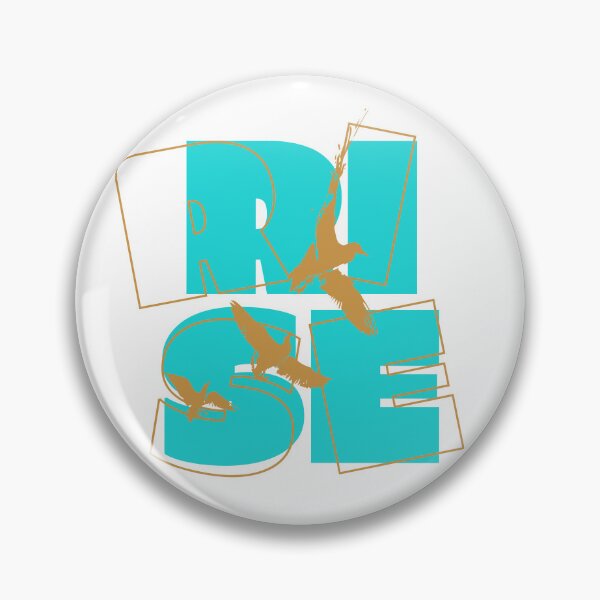 Item preview, Rise Word Design - Cool Square Typography Art designed and sold by CyberWindow.