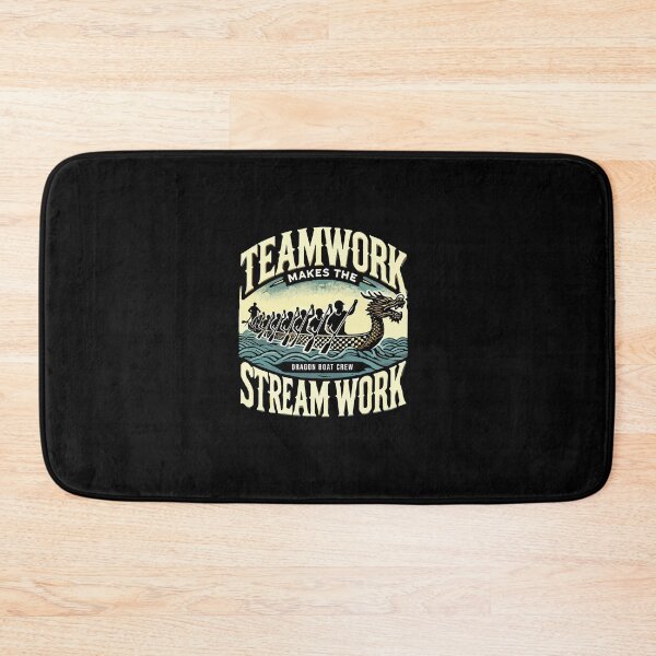 Item preview, Teamwork Makes the Stream Work – Dragon Boat Racing designed and sold by chantastical.
