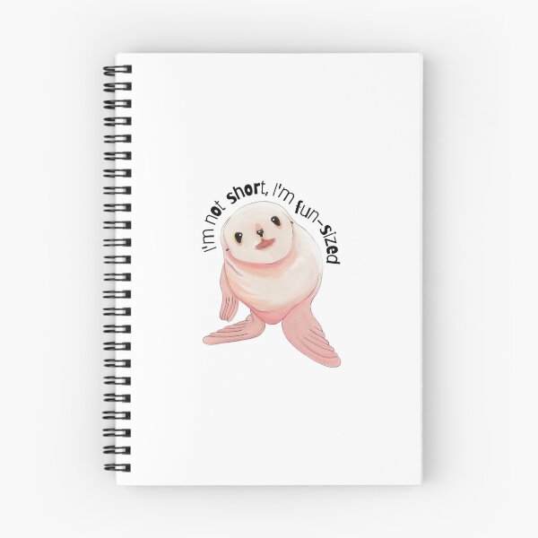 Item preview, "I'm not short, I'm fun-sized" Cute baby seal sticker designed and sold by mistonterias.