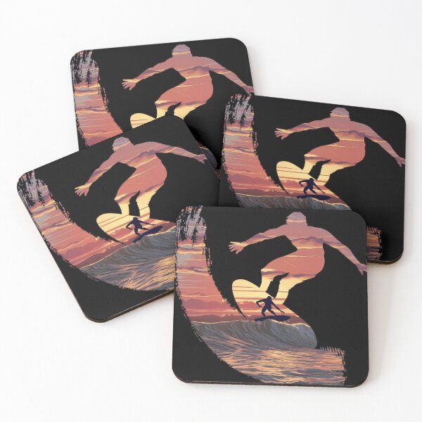 Item preview, Uluwatu sunest surfer designed and sold by NextDoorShoop.
