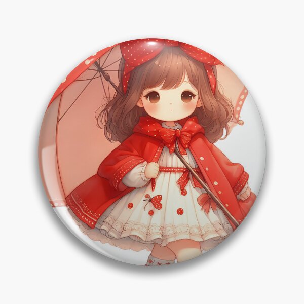 Item preview, A0590 Little Girl in Red Raincoat – Charming Collectible Figurine, Whimsical Rain-Themed Decor, Perfect Gift for Nature and Art Lovers designed and sold by angieart68.