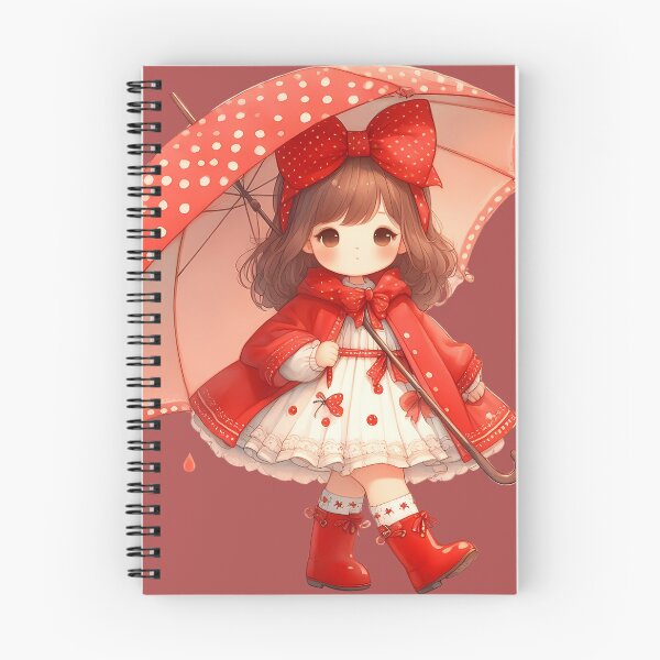 Item preview, A0590 Little Girl in Red Raincoat – Charming Collectible Figurine, Whimsical Rain-Themed Decor, Perfect Gift for Nature and Art Lovers designed and sold by angieart68.