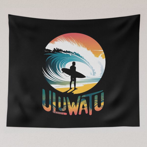 Item preview, Uluwatu sunest surfer designed and sold by NextDoorShoop.