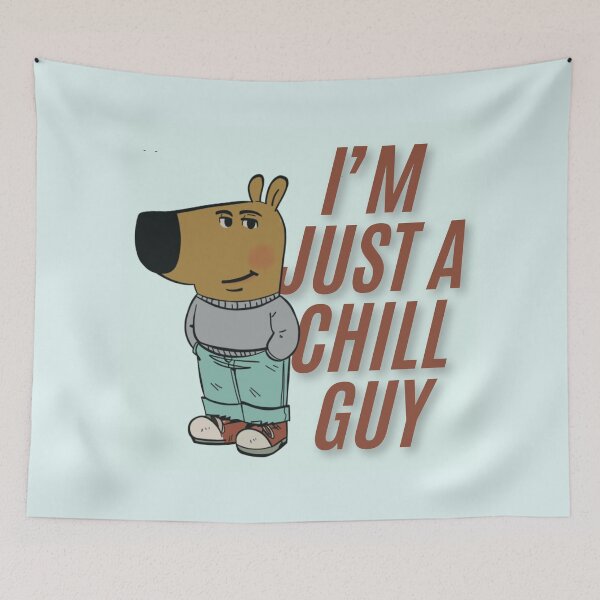 Item preview, Chill Guy meme  designed and sold by Fatimah Sheikh.