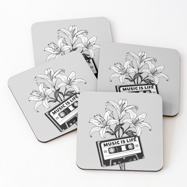 Item preview, Vintage and Retro: Music Is Life Cassette Tape designed and sold by Wearable Prints.