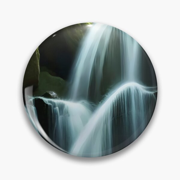 Item preview, waterfall in the green forest or green jungle 18 designed and sold by AA-designstore.