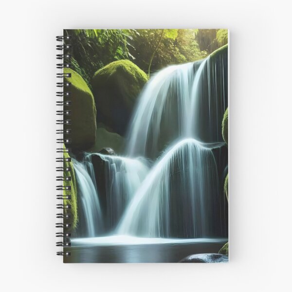 Item preview, waterfall in the green forest or green jungle 18 designed and sold by AA-designstore.
