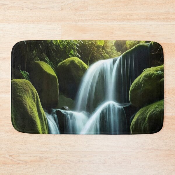 Item preview, waterfall in the green forest or green jungle 18 designed and sold by AA-designstore.