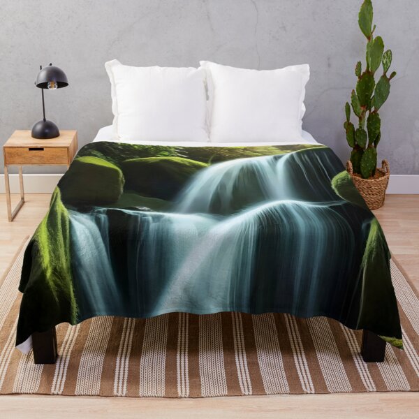 Item preview, waterfall in the green forest or green jungle 18 designed and sold by AA-designstore.