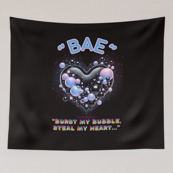 Item preview, "BAE Pastel Goth Bubble Heart Artwork"- From The "SAY WHAT NOW ?!?" Collection By TOUDOU DIGITAL designed and sold by ToudouDesign.