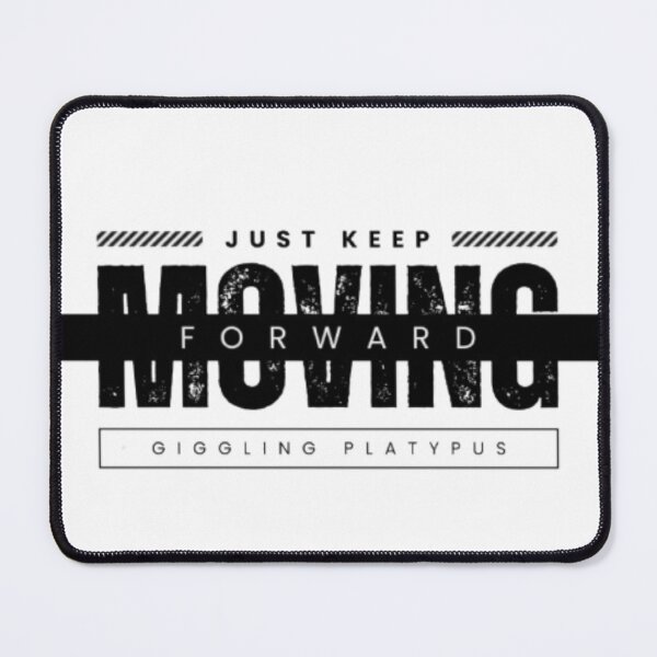 Item preview, Just Keep Moving Black designed and sold by WittyWhispers.