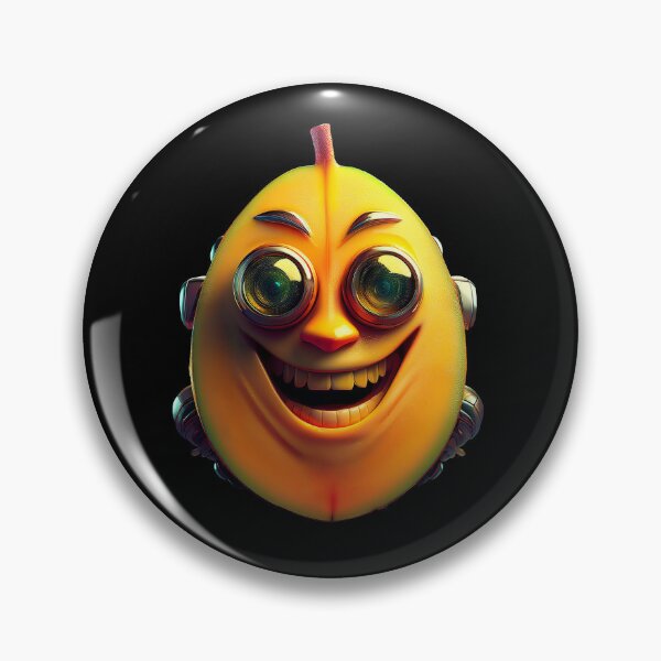 Item preview, Mango Smile Face | Fruits Patterns | Fruit Creatures Collection designed and sold by monkeybusiness.pt.
