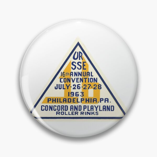 Item preview, URSSE Annual Convention 1963 Concord & Playland Roller Skating Rink Philadelphia Pennsylvania Roller Skating Rink Sticker Decal Label designed and sold by tislord.