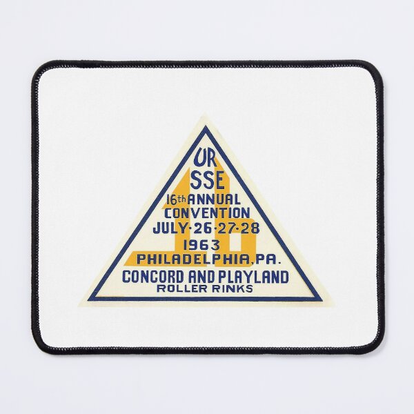 Item preview, URSSE Annual Convention 1963 Concord & Playland Roller Skating Rink Philadelphia Pennsylvania Roller Skating Rink Sticker Decal Label designed and sold by tislord.