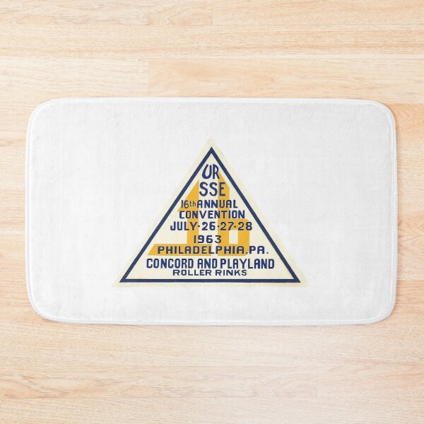 Item preview, URSSE Annual Convention 1963 Concord & Playland Roller Skating Rink Philadelphia Pennsylvania Roller Skating Rink Sticker Decal Label designed and sold by tislord.