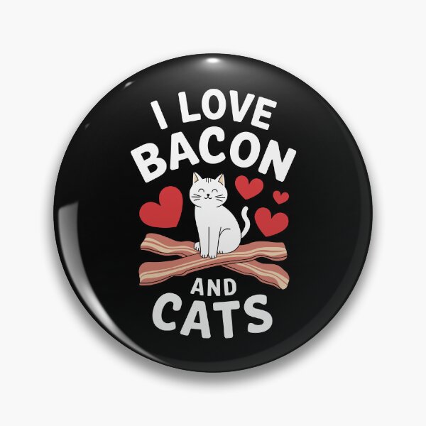 Item preview, I Love Bacon and Cats designed and sold by InsanseCreation.