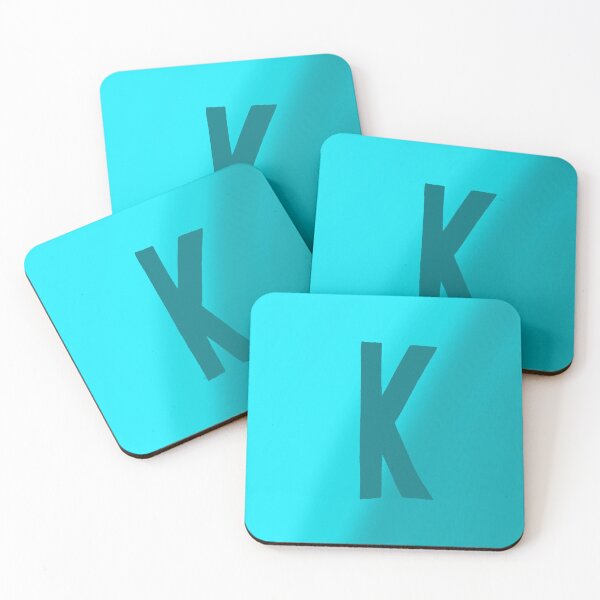 Item preview, Teal K with Gradient Background designed and sold by MusicQueen17.