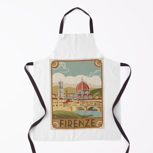 Item preview, Vintage Travel Poster Florence Italy – Firenze - Minimal Retro Design of the Ponte Vecchio & Tuscany designed and sold by pod24.