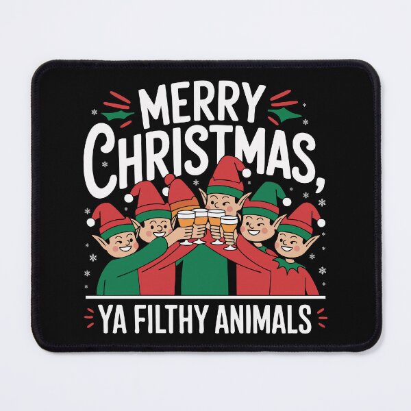 Item preview, Merry Christmas Ya Filthy Animals designed and sold by TrippyOutfitter.