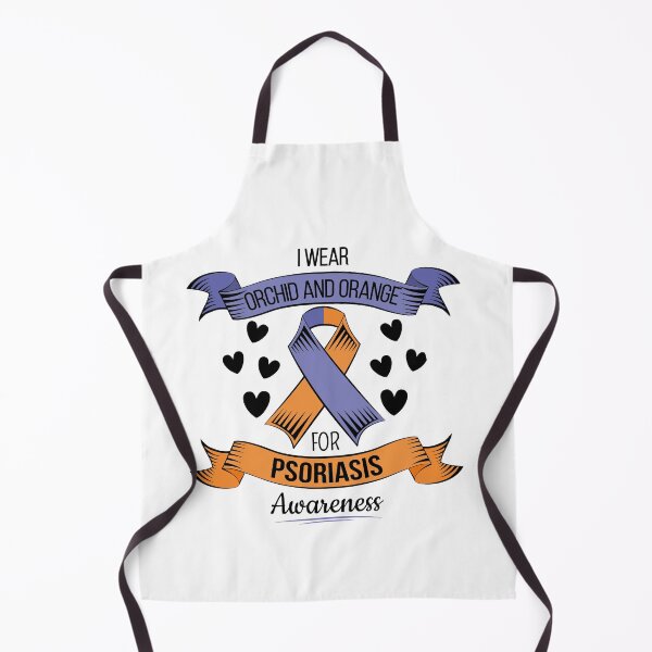 Item preview,  Psoriasis with Orchid and Orange ribbon for August designed and sold by AdiApparel.