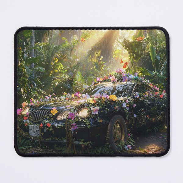 Item preview, Nature's Overtake: The Bloom of Forgotten Roads designed and sold by oanaunciuleanu.