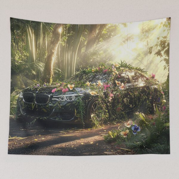 Item preview, Nature's Overtake: The Bloom of Forgotten Roads designed and sold by oanaunciuleanu.