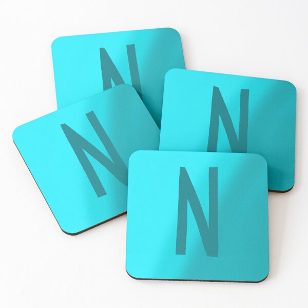 Item preview, Teal N with Gradient Background designed and sold by MusicQueen17.
