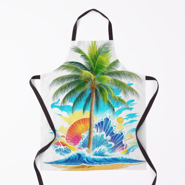 Item preview, Palm Tree in the Tropical Waves designed and sold by AngelottiCR.